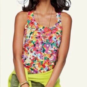 Cabi Tank Top Women's M Louisa Red, Purple Multicolor Style #5045
